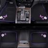 imageCAR PASS Embroidery Butterfly and Flower Car Floor Mats Pink Car Floor Mats Universal Fit 95 AutomotiveSUVSSedanVansfor Cute WomenGirlySet of 4 Black with PinkPurple Butterfly and Flower