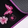 imageCAR PASS Embroidery Butterfly and Flower Car Floor Mats Pink Car Floor Mats Universal Fit 95 AutomotiveSUVSSedanVansfor Cute WomenGirlySet of 4 Black with PinkPink Butterfly and Flower