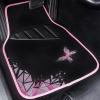 imageCAR PASS Embroidery Butterfly and Flower Car Floor Mats Pink Car Floor Mats Universal Fit 95 AutomotiveSUVSSedanVansfor Cute WomenGirlySet of 4 Black with PinkPink Butterfly