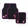 imageCAR PASS Embroidery Butterfly and Flower Car Floor Mats Pink Car Floor Mats Universal Fit 95 AutomotiveSUVSSedanVansfor Cute WomenGirlySet of 4 Black with PinkPink Butterfly and Flower