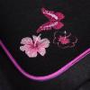 imageCAR PASS Embroidery Butterfly and Flower Car Floor Mats Pink Car Floor Mats Universal Fit 95 AutomotiveSUVSSedanVansfor Cute WomenGirlySet of 4 Black with PinkPink Butterfly and Flower
