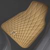 imageCAR PASS Faux Leather Floor Mats for Cars Luxury Waterproof All Weather Car Mats Full Set AntiSlip Deluxe Automotive Mats Universal Fit for Most SUVVansSedansTrucks 4 Piece All BlackBeige