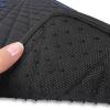 imageCAR PASS Faux Leather Floor Mats for Cars Luxury Waterproof All Weather Car Mats Full Set AntiSlip Deluxe Automotive Mats Universal Fit for Most SUVVansSedansTrucks 4 Piece All BlackBlack and Blue