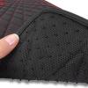 imageCAR PASS Faux Leather Floor Mats for Cars Luxury Waterproof All Weather Car Mats Full Set AntiSlip Deluxe Automotive Mats Universal Fit for Most SUVVansSedansTrucks 4 Piece All BlackBlack and Red