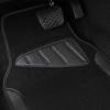 imageCAR PASS Faux Leather Steering Wheel Cover and Waterproof Car Floor MatsUniversal Car Combo Fit for 95 SedanSUVCars14515inch Sporty AntiSlip Safety Comfortable DesignAll BlackAll Black
