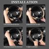 imageCAR PASS Faux Leather Steering Wheel Cover and Waterproof Car Floor MatsUniversal Car Combo Fit for 95 SedanSUVCars14515inch Sporty AntiSlip Safety Comfortable DesignAll BlackBeige