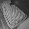 imageCAR PASS Heavy Duty Rubber Car Mats Deep Dish AllWeather Floor Mat for Car Full Set Durable AntiSlip 3D Rhombus Waterproof Trim to Fit Liner Universal Fit AutomotiveSedanSUVTruck 3 Piece BlackSlate Gray