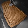imageCAR PASS Heavy Duty Rubber Car Mats Deep Dish AllWeather Floor Mat for Car Full Set Durable AntiSlip 3D Rhombus Waterproof Trim to Fit Liner Universal Fit AutomotiveSedanSUVTruck 3 Piece BlackBeige