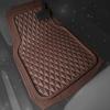 imageCAR PASS Heavy Duty Rubber Car Mats Deep Dish AllWeather Floor Mat for Car Full Set Durable AntiSlip 3D Rhombus Waterproof Trim to Fit Liner Universal Fit AutomotiveSedanSUVTruck 3 Piece BlackBrown