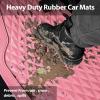 imageCAR PASS Heavy Duty Rubber Car Mats Deep Dish AllWeather Floor Mat for Car Full Set Durable AntiSlip 3D Rhombus Waterproof Trim to Fit Liner Universal Fit AutomotiveSedanSUVTruck 3 Piece BlackPink With Cargo Liners