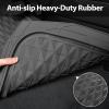 imageCAR PASS Heavy Duty Rubber Car Mats Deep Dish AllWeather Floor Mat for Car Full Set Durable AntiSlip 3D Rhombus Waterproof Trim to Fit Liner Universal Fit AutomotiveSedanSUVTruck 3 Piece BlackGray With Cargo Liners