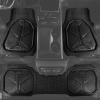 imageCAR PASS Heavy Duty Rubber Car Mats DeepDish Odorless Car Floor Mats All Weather Universal TrimtoFit for SUVs Trucks Sedans Waterproof AntiSlip 3 Pieces V12 BlackBlack