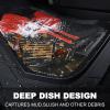 imageCAR PASS Heavy Duty Rubber Car Mats DeepDish Odorless Car Floor Mats All Weather Universal TrimtoFit for SUVs Trucks Sedans Waterproof AntiSlip 3 Pieces V12 BlackBlack and Red