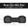 imageCAR PASS Heavy Duty Rubber Car Mats DeepDish Odorless Car Floor Mats All Weather Universal TrimtoFit for SUVs Trucks Sedans Waterproof AntiSlip 3 Pieces V12 BlackRear Only Black