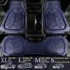 imageCAR PASS Heavy Duty Rubber Car Mats DeepDish Odorless Car Floor Mats All Weather Universal TrimtoFit for SUVs Trucks Sedans Waterproof AntiSlip 3 Pieces V12 BlackPurplish Blue