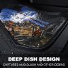 imageCAR PASS Heavy Duty Rubber Car Mats DeepDish Odorless Car Floor Mats All Weather Universal TrimtoFit for SUVs Trucks Sedans Waterproof AntiSlip 3 Pieces V12 BlackBlack and Blue