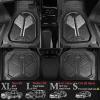 imageCAR PASS Heavy Duty Rubber Car Mats DeepDish Odorless Car Floor Mats All Weather Universal TrimtoFit for SUVs Trucks Sedans Waterproof AntiSlip 3 Pieces V12 BlackBlack and White Glitter