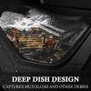 imageCAR PASS Heavy Duty Rubber Car Mats DeepDish Odorless Car Floor Mats All Weather Universal TrimtoFit for SUVs Trucks Sedans Waterproof AntiSlip 3 Pieces V12 BlackBlack and White Glitter