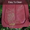 imageCAR PASS Heavy Duty Rubber Car Mats DeepDish Odorless Car Floor Mats All Weather Universal TrimtoFit for SUVs Trucks Sedans Waterproof AntiSlip 3 Pieces V12 BlackBurgundy
