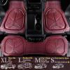 imageCAR PASS Heavy Duty Rubber Car Mats DeepDish Odorless Car Floor Mats All Weather Universal TrimtoFit for SUVs Trucks Sedans Waterproof AntiSlip 3 Pieces V12 BlackBurgundy