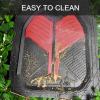 imageCAR PASS Heavy Duty Rubber Car Mats DeepDish Odorless Car Floor Mats All Weather Universal TrimtoFit for SUVs Trucks Sedans Waterproof AntiSlip 3 Pieces V12 BlackBlack and Red