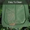 imageCAR PASS Heavy Duty Rubber Car Mats DeepDish Odorless Car Floor Mats All Weather Universal TrimtoFit for SUVs Trucks Sedans Waterproof AntiSlip 3 Pieces V12 BlackOlive Green