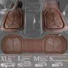 imageCAR PASS Heavy Duty Rubber Car Mats DeepDish Odorless Car Floor Mats All Weather Universal TrimtoFit for SUVs Trucks Sedans Waterproof AntiSlip 3 Pieces V12 BlackBrown