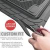 imageCAR PASS Heavy Duty Rubber Floor Mats 4Piece Pink Car Mats Full Set  Universal Waterproof Floor Mats for Car SUV Truck Durable All Weather Floor Mats AutomotiveCar Mats for WomenGirlyAll PinkBlack