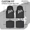 imageCAR PASS Heavy Duty Rubber Floor Mats 4Piece Pink Car Mats Full Set  Universal Waterproof Floor Mats for Car SUV Truck Durable All Weather Floor Mats AutomotiveCar Mats for WomenGirlyAll PinkCow Print