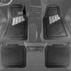 imageCAR PASS Heavy Duty Rubber Floor Mats 4Piece Pink Car Mats Full Set  Universal Waterproof Floor Mats for Car SUV Truck Durable All Weather Floor Mats AutomotiveCar Mats for WomenGirlyAll PinkSilver