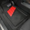 imageCAR PASS Heavy Duty Rubber Floor Mats 4Piece Pink Car Mats Full Set  Universal Waterproof Floor Mats for Car SUV Truck Durable All Weather Floor Mats AutomotiveCar Mats for WomenGirlyAll PinkBlack and Red