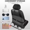 imageCAR PASS Leather Car Seat Covers Gel Wetsuit PU Front Seats Covers Waterproof EVA 2pcs All Weather Neoprene Universal Fit Pickup SUV Truck Sedan Automotive Armrest Airbag Compatible Rhombic BlackRed Strips