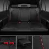 imageCAR PASS Leather Car Seat Covers Gel Wetsuit PU Front Seats Covers Waterproof EVA 2pcs All Weather Neoprene Universal Fit Pickup SUV Truck Sedan Automotive Armrest Airbag Compatible Rhombic BlackRed Strips