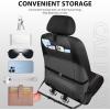imageCAR PASS Leather Car Seat Covers Gel Wetsuit PU Front Seats Covers Waterproof EVA 2pcs All Weather Neoprene Universal Fit Pickup SUV Truck Sedan Automotive Armrest Airbag Compatible Rhombic BlackBlack Red