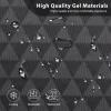 imageCAR PASS Leather Car Seat Covers Gel Wetsuit PU Front Seats Covers Waterproof EVA 2pcs All Weather Neoprene Universal Fit Pickup SUV Truck Sedan Automotive Armrest Airbag Compatible Rhombic BlackBlack Silver