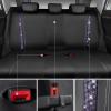 imageCAR PASS Leather Diamond Bling Car Seat Cover 2 Front Interior Sets Waterproof Universal Shining Glitter Crystal Sparkle Fit for 95 Automotive Truck SUV Cute Women Girl Black Silver RhinestoneViolet Diamond