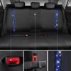 imageCAR PASS Leather Diamond Bling Car Seat Cover 2 Front Interior Sets Waterproof Universal Shining Glitter Crystal Sparkle Fit for 95 Automotive Truck SUV Cute Women Girl Black Silver RhinestoneBlue Diamond