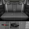 imageCAR PASS Leather Diamond Bling Car Seat Cover 2 Front Interior Sets Waterproof Universal Shining Glitter Crystal Sparkle Fit for 95 Automotive Truck SUV Cute Women Girl Black Silver RhinestoneGray