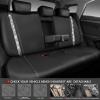 imageCAR PASS Leather Diamond Bling Car Seat Cover 2 Front Interior Sets Waterproof Universal Shining Glitter Crystal Sparkle Fit for 95 Automotive Truck SUV Cute Women Girl Black Silver RhinestoneSilver 8 Seats