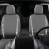 imageCAR PASS Leather Diamond Bling Car Seat Cover 2 Front Interior Sets Waterproof Universal Shining Glitter Crystal Sparkle Fit for 95 Automotive Truck SUV Cute Women Girl Black Silver RhinestoneGray Leather