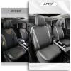 imageCAR PASS Leather Diamond Bling Car Seat Cover 2 Front Interior Sets Waterproof Universal Shining Glitter Crystal Sparkle Fit for 95 Automotive Truck SUV Cute Women Girl Black Silver RhinestoneGray
