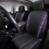 imageCAR PASS Leather Diamond Bling Car Seat Cover 2 Front Interior Sets Waterproof Universal Shining Glitter Crystal Sparkle Fit for 95 Automotive Truck SUV Cute Women Girl Black Silver RhinestoneViolet Purple