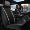 imageCAR PASS Leather Diamond Bling Car Seat Cover 2 Front Interior Sets Waterproof Universal Shining Glitter Crystal Sparkle Fit for 95 Automotive Truck SUV Cute Women Girl Black Silver RhinestoneBlack Velvet Silver Diamond