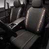 imageCAR PASS Leather Diamond Bling Car Seat Cover 2 Front Interior Sets Waterproof Universal Shining Glitter Crystal Sparkle Fit for 95 Automotive Truck SUV Cute Women Girl Black Silver RhinestoneGold