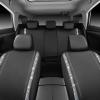 imageCAR PASS Leather Diamond Bling Car Seat Cover 2 Front Interior Sets Waterproof Universal Shining Glitter Crystal Sparkle Fit for 95 Automotive Truck SUV Cute Women Girl Black Silver RhinestoneColorful Diamond