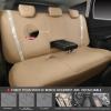 imageCAR PASS Leather Diamond Bling Car Seat Cover 2 Front Interior Sets Waterproof Universal Shining Glitter Crystal Sparkle Fit for 95 Automotive Truck SUV Cute Women Girl Black Silver RhinestoneBeige