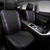 imageCAR PASS Leather Diamond Bling Car Seat Cover 2 Front Interior Sets Waterproof Universal Shining Glitter Crystal Sparkle Fit for 95 Automotive Truck SUV Cute Women Girl Black Silver RhinestoneViolet Purple