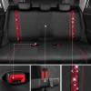 imageCAR PASS Leather Diamond Bling Car Seat Cover 2 Front Interior Sets Waterproof Universal Shining Glitter Crystal Sparkle Fit for 95 Automotive Truck SUV Cute Women Girl Black Silver RhinestoneRed Diamond