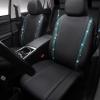 imageCAR PASS Leather Diamond Bling Car Seat Cover 2 Front Interior Sets Waterproof Universal Shining Glitter Crystal Sparkle Fit for 95 Automotive Truck SUV Cute Women Girl Black Silver RhinestoneMint Diamond