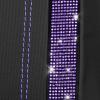 imageCAR PASS Leather Diamond Bling Car Seat Cover 2 Front Interior Sets Waterproof Universal Shining Glitter Crystal Sparkle Fit for 95 Automotive Truck SUV Cute Women Girl Black Silver RhinestoneViolet Purple
